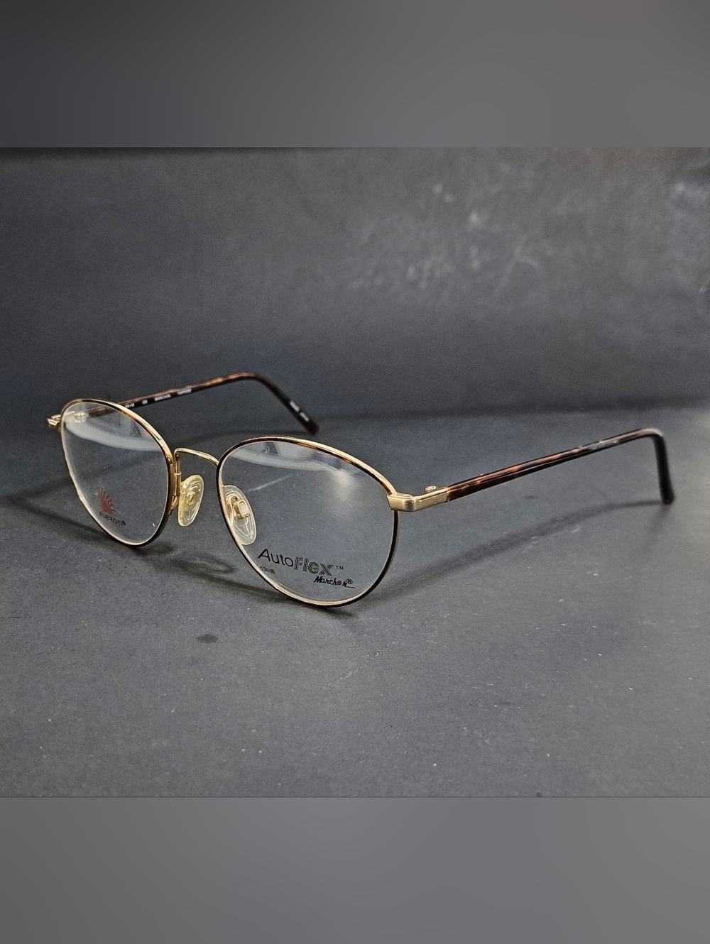 Marchon Auto-Flex 26 Eyeglasses With Flexon Gold Havana New Unisex NOS